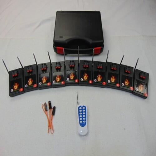 ZH01R-10 10 cues remote new year use fast deliver wedding stage LED 2019 Professional stage fireworks switch -wireless switch