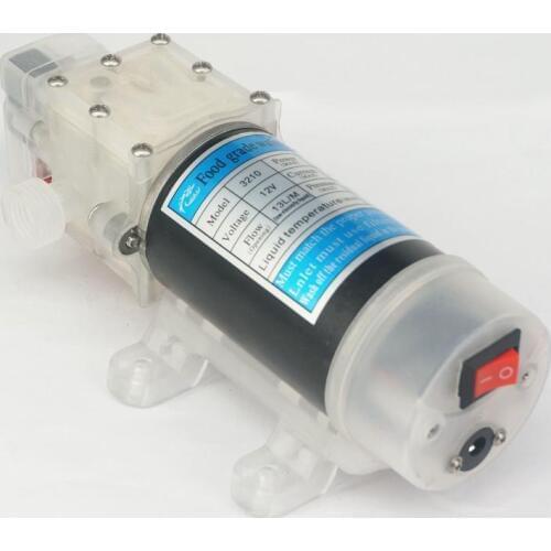 1/2" BSP DC 12V 80W water pump Self-priming Diaphragm Food Grade Pump 480L/H Milk Red Wine