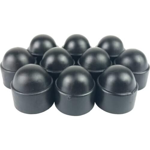10PCS Hexagonal Nut Covers Hexagonal Screw Cover Decorative Caps M6 M8 M10 M12 Black