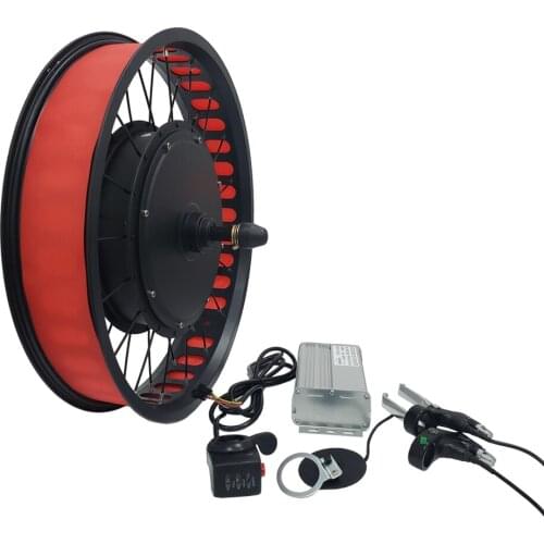 20" E-bike Rear Wheel Conversion Kit Fat Tyre Electric Bike Motor for 4.0 Fat Tyre 48v 1000w