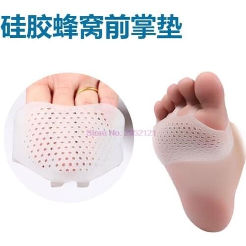 200pairs Silicone Forefoot Metatarsal Pads Pain Relief Orthotics Protector High Heel Elastic Cushion Foot Care
