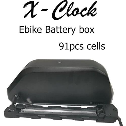 36V/48V/52V Ebike Battery Case 91Pcs 18650 Cells Jumbo Shark Ebike Frame Battery Pack Case Tube Empty Electric Battery Box
