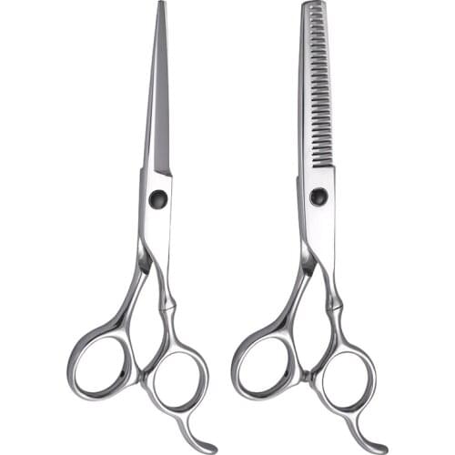 6 Inch Professional Silver 9CR Salon Hair Cutting Thinning Shears Scissors for Hairdresser