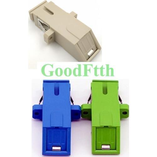Shutter Cover Adapter Adaptor Coupler SC-SC Simplex Zirconia Ceramic Sleeve GoodFtth 100pcs/lot