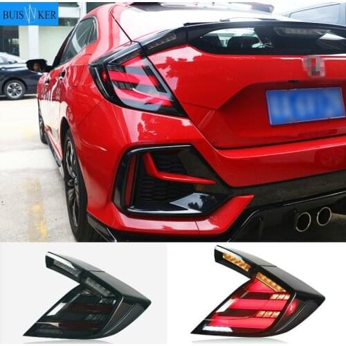 Car Styling for HONDA CIVIC X 10th Hatchback LED tail light CIVIC LED Rear Lamp DRL+Brake Trunk