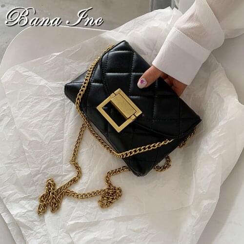 Brand Women Small Shoulder Bag Luxury Leather Handbags For Women Meatal Chain Mini Crossbody Bag Trending Small Clutch Purse