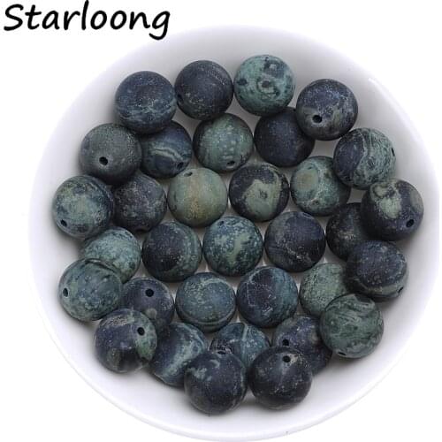 4mm 6mm 8mm 10mm 12mm natural stone beads Round Gorgeous Matte Green Rhyolite loose Beads For DIY Jewelry making Bracelet