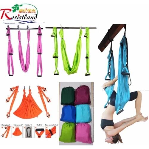 Yoga Hammock Swing Parachute Fabric Inversion Therapy Anti-gravity High Strength Decompression Hammock Yoga Gym Hanging