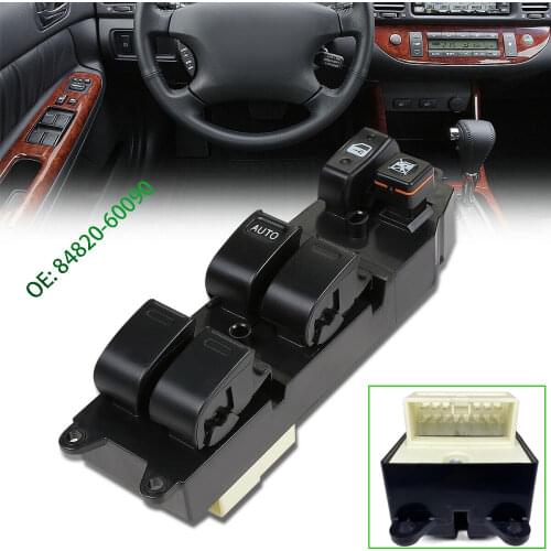 Window Control Switch With Door Lock Lifter Button For Toyota Camry Corolla Avalon 1997-2002 84820-60090