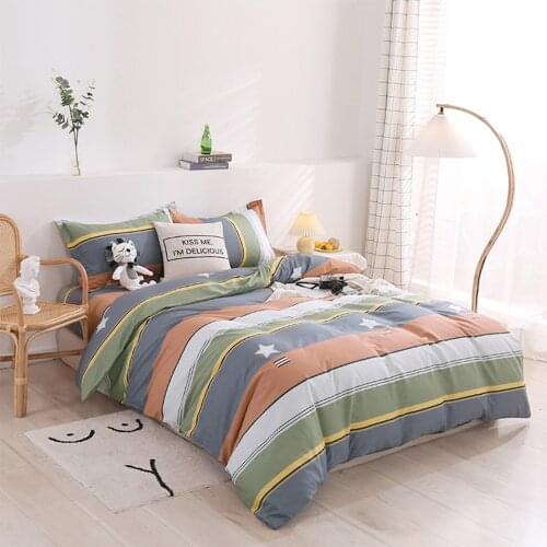 King Size Duvet Cover Set Cotton Soft and Comfortable Bedding Set 3/4pcs With Zipper Closure