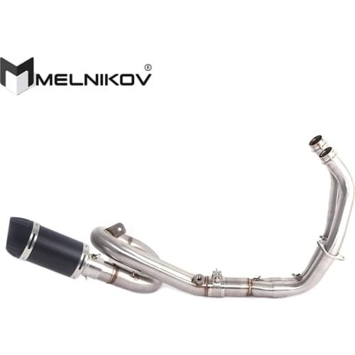 MOTORCYCLE EXHAUST MUFFLER FULL SYSTEM SLIP ON FOR YAMAHA XSR700 2016-2020 MT07 FZ07 FZ-07 MT-07 Tracer 2014 TO 2020 Exhaust