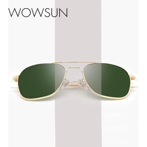 WOWSUN Metal Sunglasses Men European and American Style Male Sun Glasses Big Square Frame With Toad Mirror Model WO-016