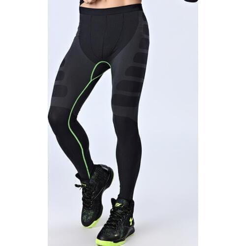 New Compression Tight Athletic Legging Training Pants Mens Football Trousers Jogging Fitness Gym Workout Running Sport Pants