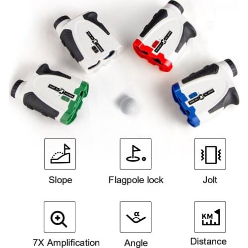 5m~600m Portable Monocular Telescopes Laser Rangefinder 7X Magnification Distance Angle Measuring Meter with G-olf Slope Mode