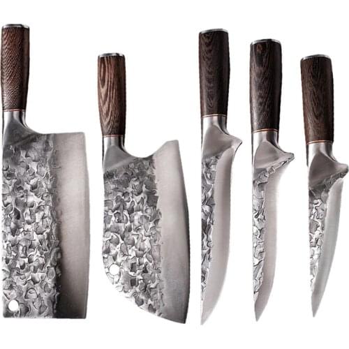 High Carbon Stainless Steel Chefs Knife Slicing Knife Manual Meat Cleaver Boning Knife Kitchen Knife Bone Chopping Knife