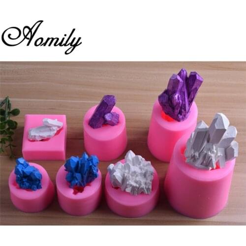 Aomily Iceberg Crystal Column Silicone Cake Mold Fondant Molds DIY Chocolate Molds Cake Decorating Tools Baking Accessories