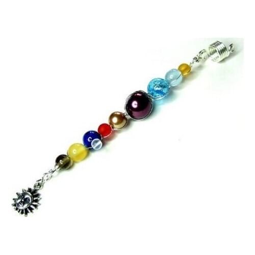 Dread Universe Planet Space Heavenly Pendant Sun Moon Moon Mars Venus Jupiter Neptune Uranus Saturn dread bead dreadlocks