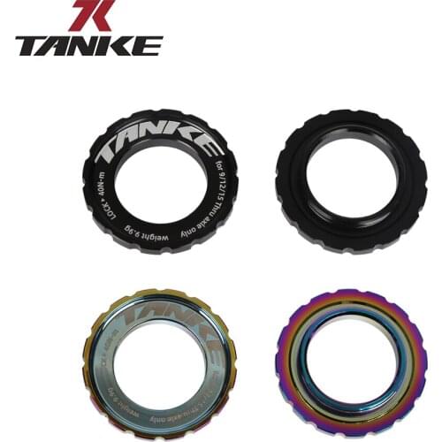 TANKE MTB road bicycle middle lock wheel set HUB Disc lock cover 9/12/15/20mm barrel shaft quick release lock ring bike par