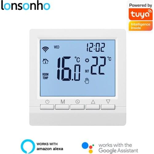 Lonsonho Tuya Smart Life WiFi Thermostat Termostato 220V EU Temperature Controller Smart Home Alexa Google Compatible