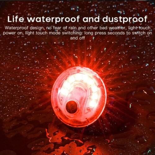 Smiling Bike Taillights Five Flash Modes Waterproof Riding Rear Light Usb Chargeable LED Mountain Road Cycling Safety Taillight