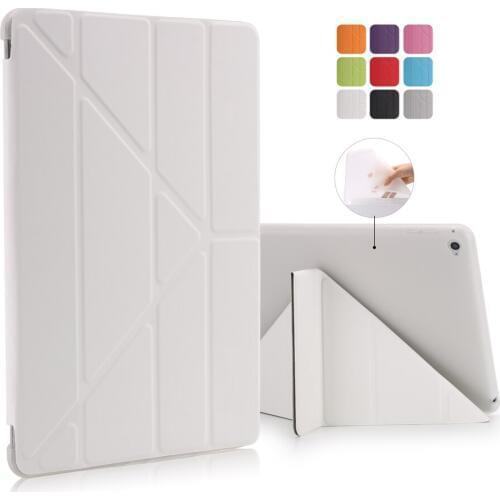Smart Case for iPad 6 5 4 3 2 Ultra Thin Magnetic Wake up / Sleep PU Leather Stand Cover for iPad Mini 4 3 2 Case PC Back Cover
