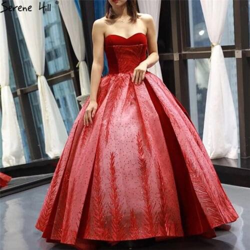 Wine Red Straplss Sexy High-end Wedding Dresses 2021 Vintage Luxury Off Shoulder Sequined Bride Gown 66743 Custom Made