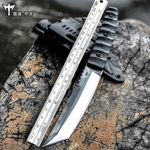 Voltron outdoor survival special army knife, outdoor survival straight knife, D2 steel knife