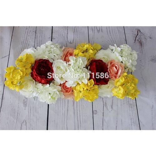SPR Free Shipping wedding arch and row road lead flower High quality 10pcs/lot wedding decoration flower wall backdrop