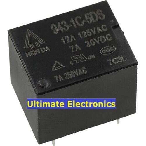 10pcs high power relay 943-1C-5DS opened and closed 10A 5 feet