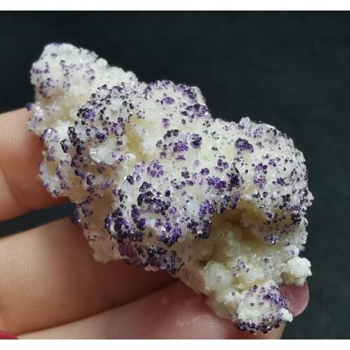 18.7gNatural rare violet yttrium Fluorite Crystal Cluster mineral specimen home decoration healing energy QUARTZ GEM