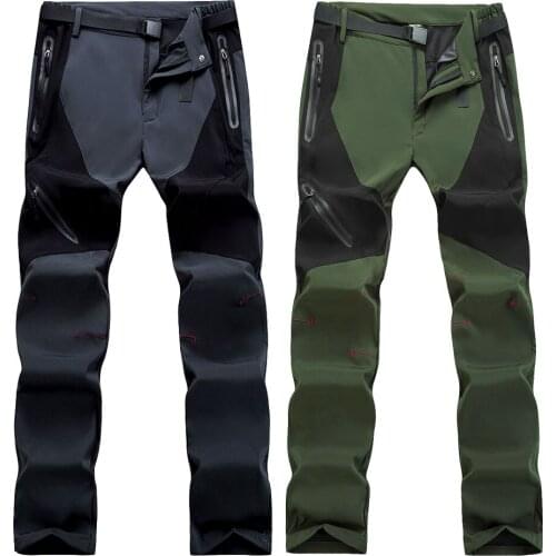 2021 Stretch Hiking Pants Men Quick Dry Softshell Pants Outdoor High Elastic Hiking Trekking Fishing Climbing Pants Trousers