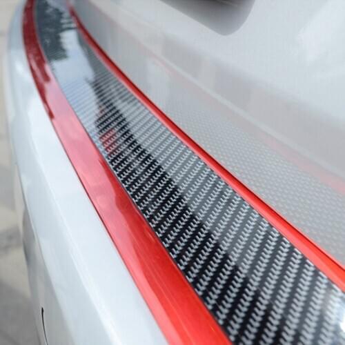 3D Car Sticker Rubber Moulding Strip Carbon Fiber Strip Rubber for Car Door Pedal Trim Bumper DIY Door Sill Protector Edge Guard