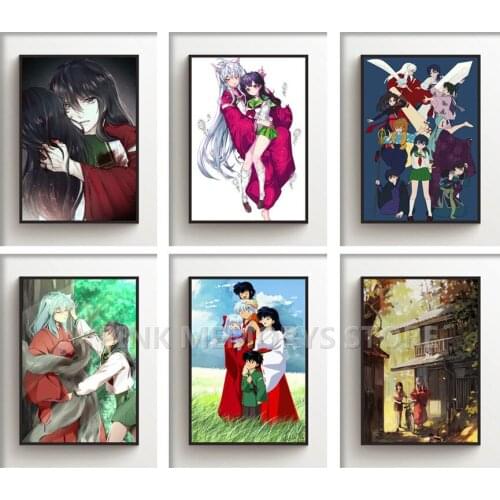 DIY 5D Diamond Painting Anime Poster Inuyasha Higurashi Kagome Diamond Embroidery Wall Art Mosaic Picture Home Decoration