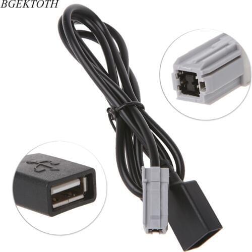 Car Aux Audio Media Wire To USB Adapter Conector For Toyota RAV4 EZ Verso Camry Car Accessories