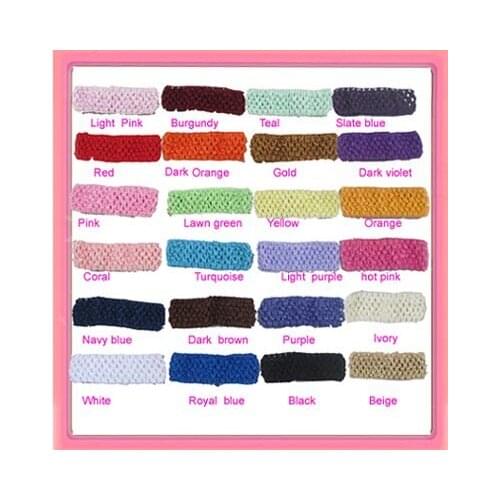 Free shippng!24pcs/lot 1.5'' crochet headband Children hairband kids knit headbands
