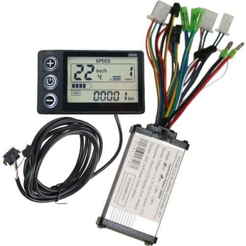 FOCAN 24V/36V/48V 250W/350W Electric Bike Brushless Controller with LCD Display Panel for Electric Bicycle e-bike scooter S866