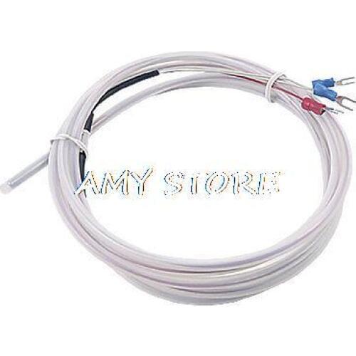 PT100 1/5" Diameter Sensor Temperature Test Thermocouple Probe 2M