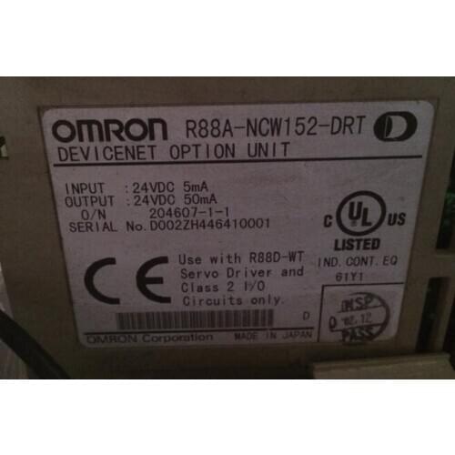 Servo driver R88A-NCW152-DRT , Used one , 90% appearance new , 3 months warranty , in stock