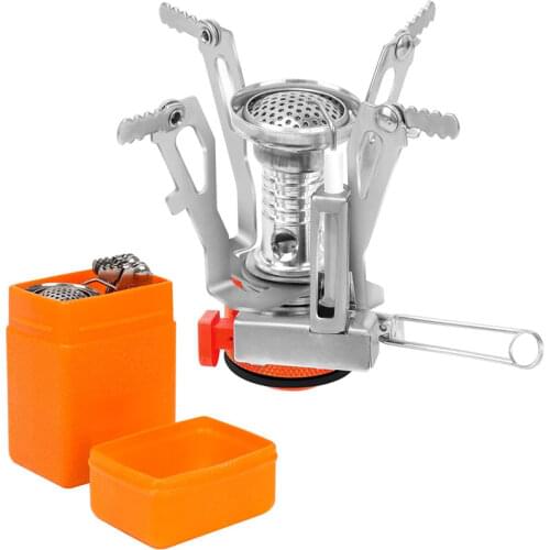 Outdoor Mini Windproof Camping Stoves tourist equipment Portable Folding Ultralight gas burner kitchen cylinder propane grill