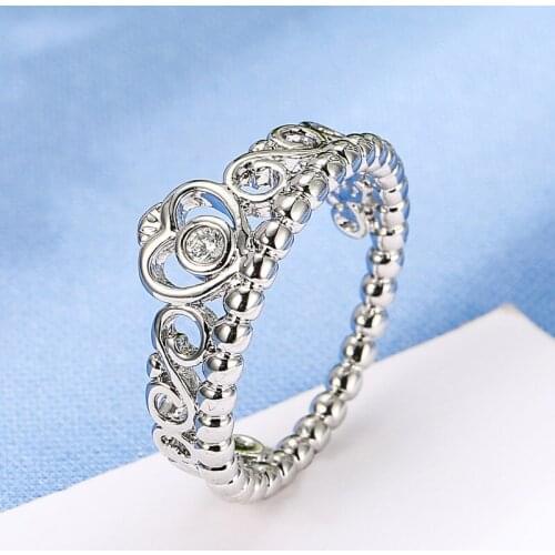 Hot Sale Marcasite Ring Fashion Crown Ring Vintage Ring