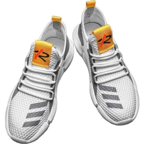 2020 summer new mens breathable casual hollow sneakers Korean version of the trend of non-slip walking shoes