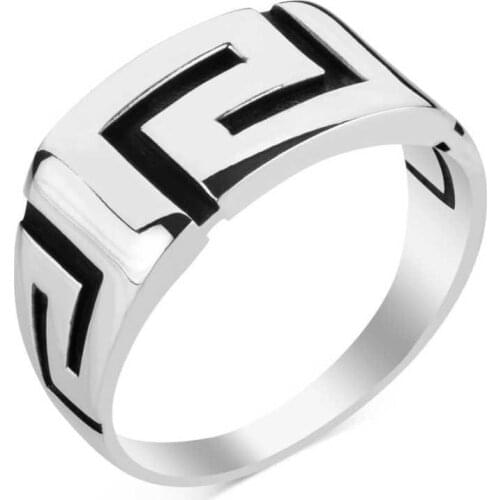 925 Sterling Silver Mens Ring Elegantly Model Plain Ring for Men Silver Ring
