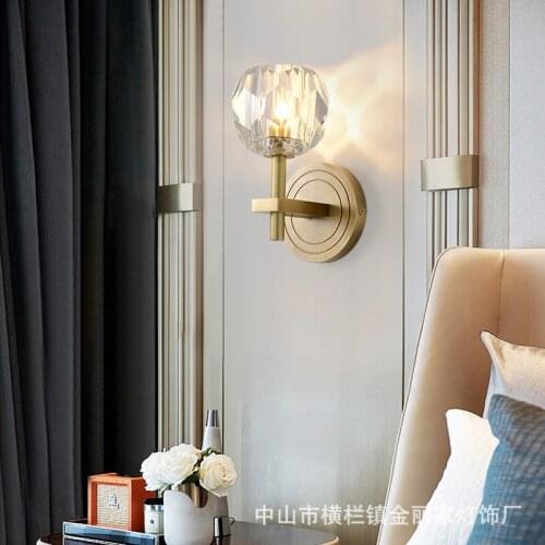 Loft wall lamp glass ball aisle bedroom bedside monkey lamp home deco