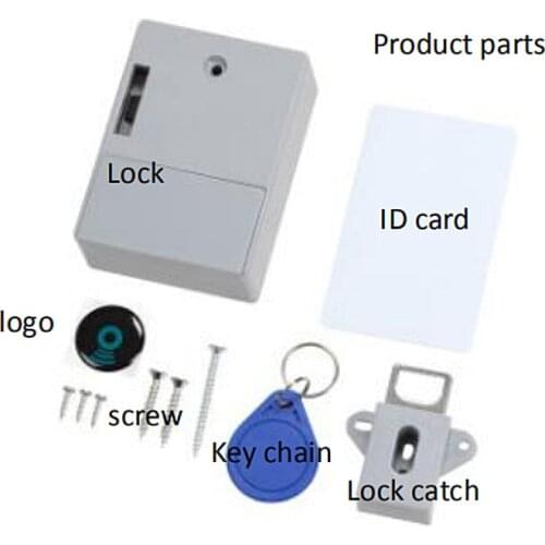 Invisible RFID Smart Cabinet Drawer Lock IC Card Sensor Wardrobe Lock Digital Invisible Electric Shoe Cabinets Smart Lock
