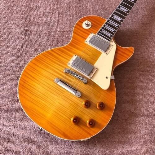 OEM 6-string electric guitar, rosewood fingerboard, tiger Flame Maple top , free delivery