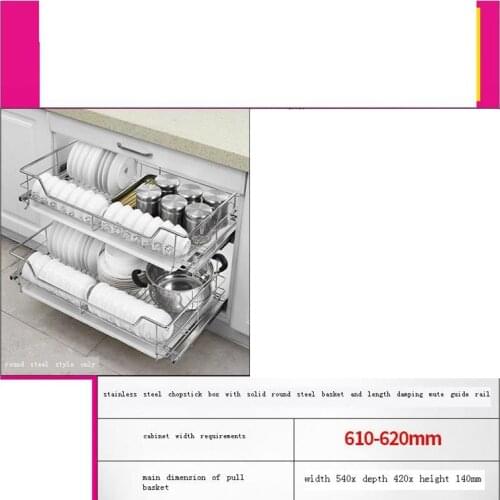 Platos Organizador Corredera Dish Drainer Stainless Steel Cuisine Organizer Cocina Kitchen Cabinet Cestas Para Organizar Basket