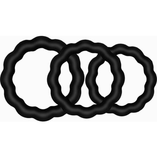 3pcs Silicone Durable Penis Cock Ring on for Men Delay Adult Men Ejaculation Delay Penis Enlargement Sex Toys For Male Sex Rings