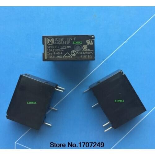 Free Shipping 100% new original relay 10pcs/lot JQ1aP-12V-F 4PIN 10A AJQ8341F