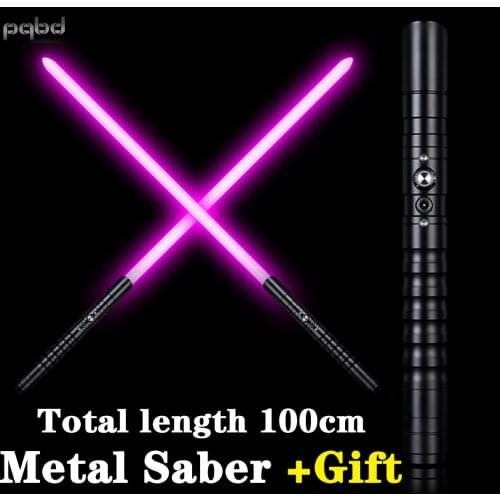 Pqbd RGB Lightsaber 11 Color Change Sable De Luz RGB Laser Sword FOC Luces Led Cosplay световой меч Heavy Dueling Sound Toy