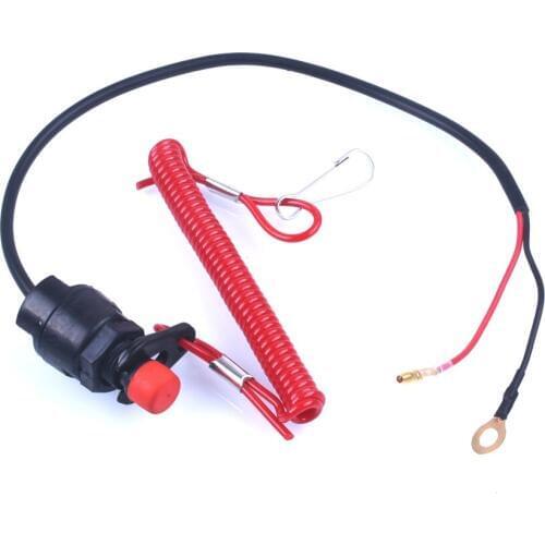 Audew Universal Boat Outboard Engine Motor Kill Stop Switch & Safety Tether Lanyard